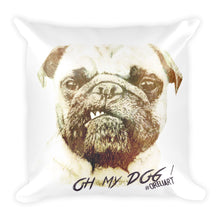 Pug Mug Throw Pillow