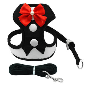 "Tuxedo Pup" Bow Tie Dog Harness