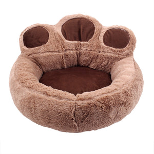 "A Round of Paw-plause" Bear Paw Dog Bed