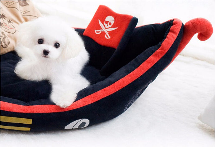 Pirate Boat Dog Bed