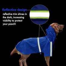 "Drizzle Dog" Reflective Dog Raincoat